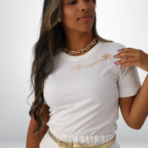 T-shirt "ABENÇOADA" bordado